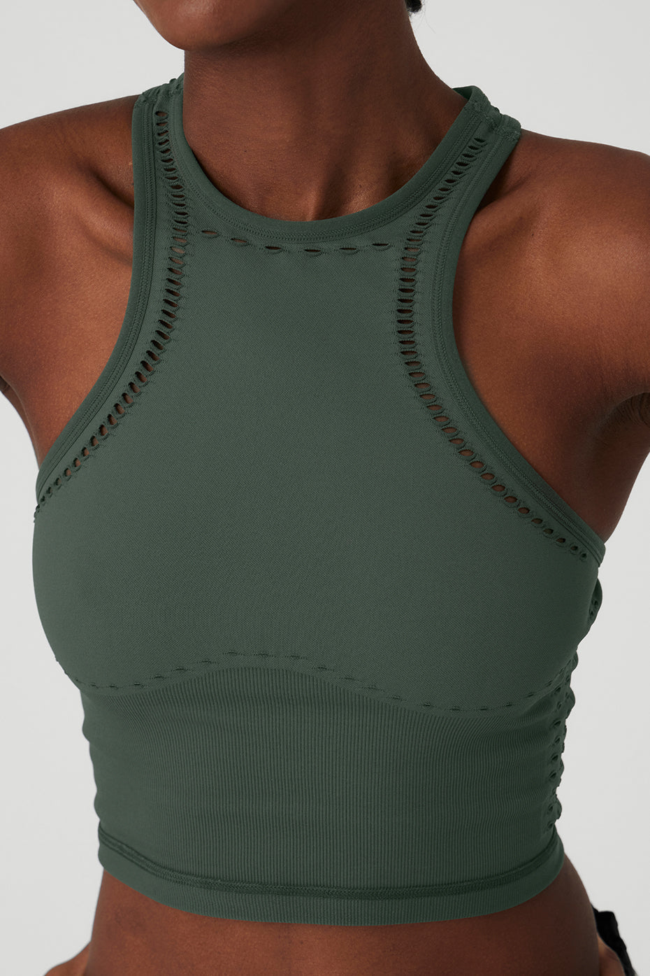 Seamless Open Air Racerback Tank - Dark Cactus