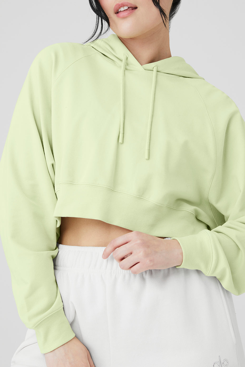 Cropped Double Take Hoodie - Iced Green Tea