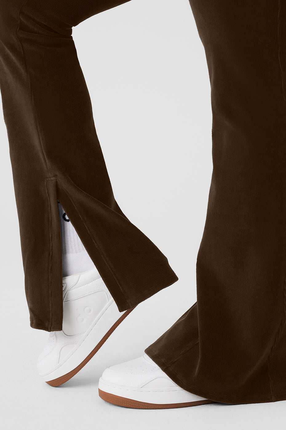 Micro Corduroy High-Waist Winter Break Flare Pant - Espresso