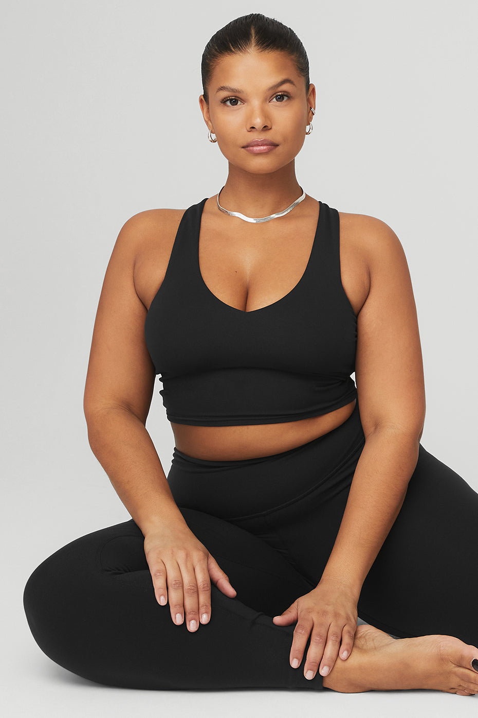 High-Waist Airbrush Legging - Black