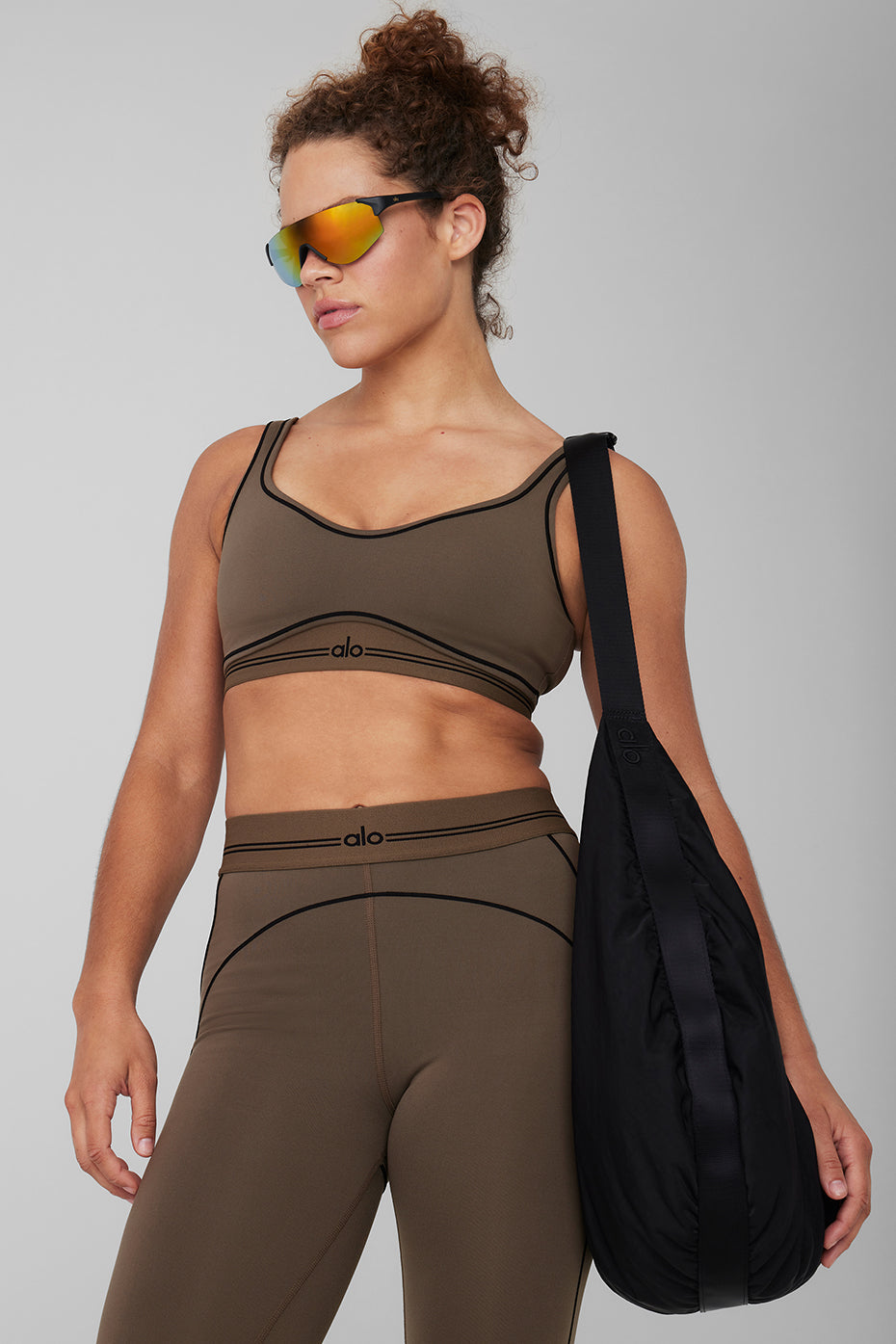 Airbrush Heart Throb Bra - Olive Tree/Black