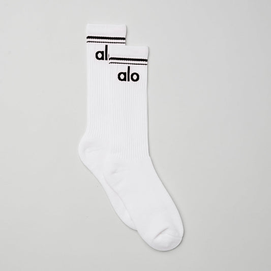 Unisex Throwback Sock- White/Black