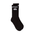 Unisex Throwback Sock- Black/White