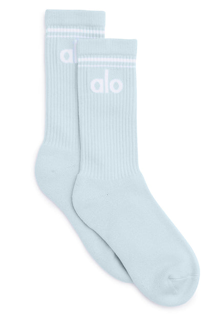 Throwback Sock - Powder Blue/White
