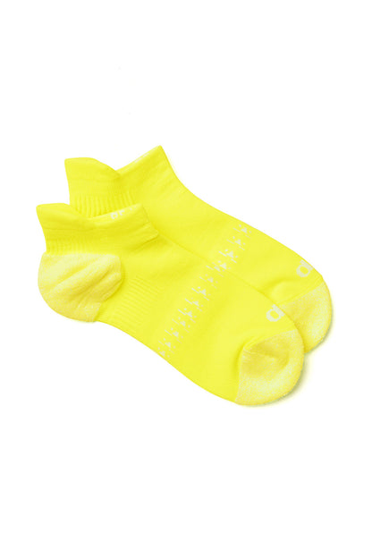 Women's Performance Chakra Tab Sock - Highlighter/White