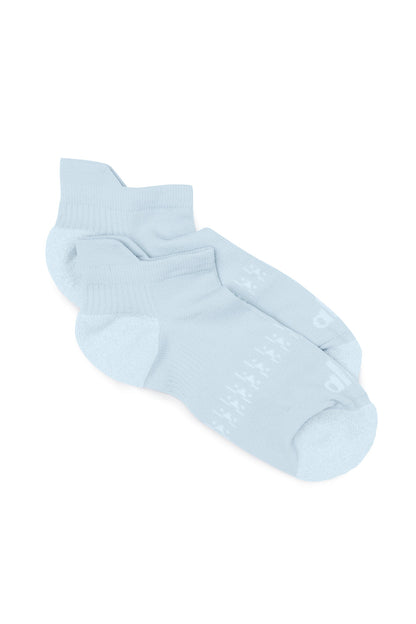 Women's Performance Chakra Tab Sock - Powder Blue/White