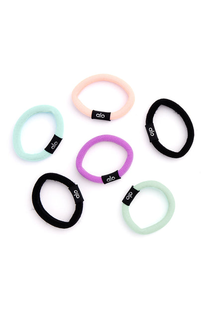 Untangled Hair Tie 6-Pack - Pastel Multicolor