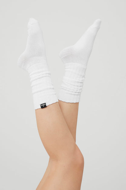 Scrunch Sock - White