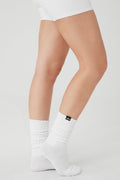 Scrunch Sock - White