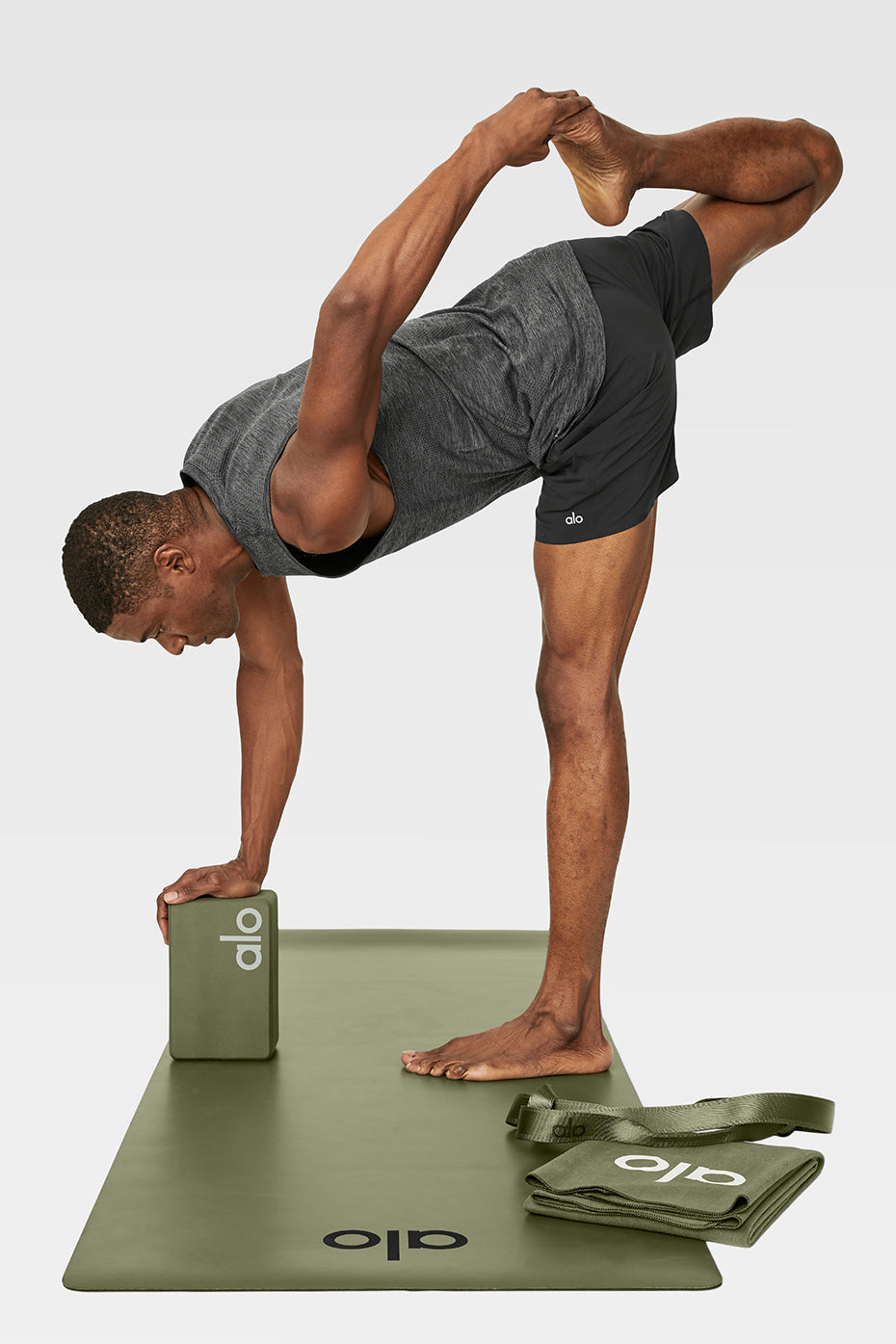 Uplifting Yoga Block - Jungle/Silver