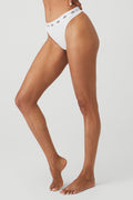 Icon High-Cut Thong - White