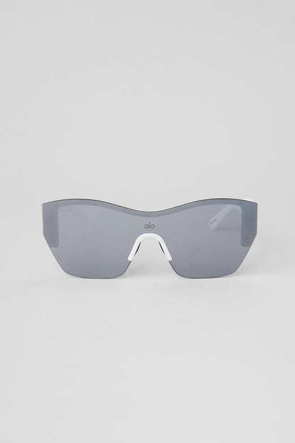 Stunner Sunglasses - Gunmetal/White