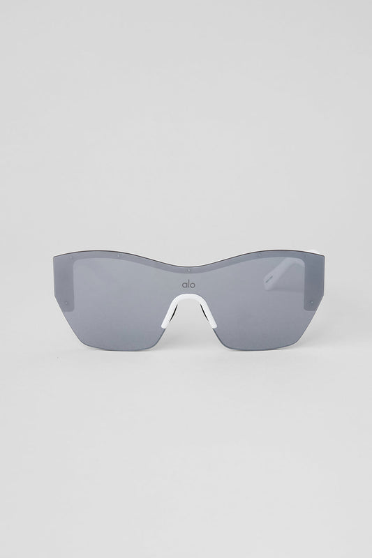 Stunner Sunglasses - Gunmetal/White
