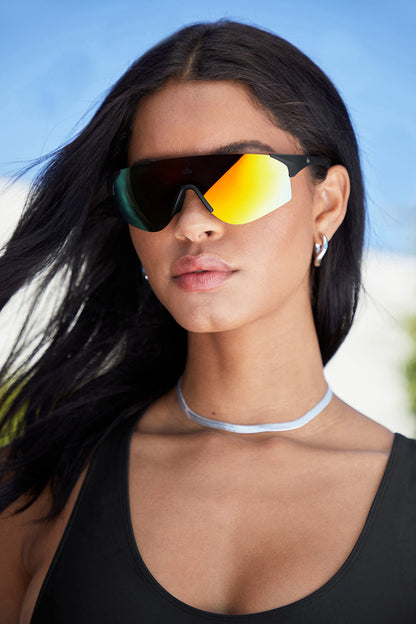 Speed Sunglasses - Orange Mirror/Black