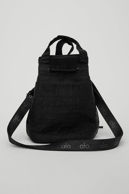 Cross Body Bucket Bag - Black