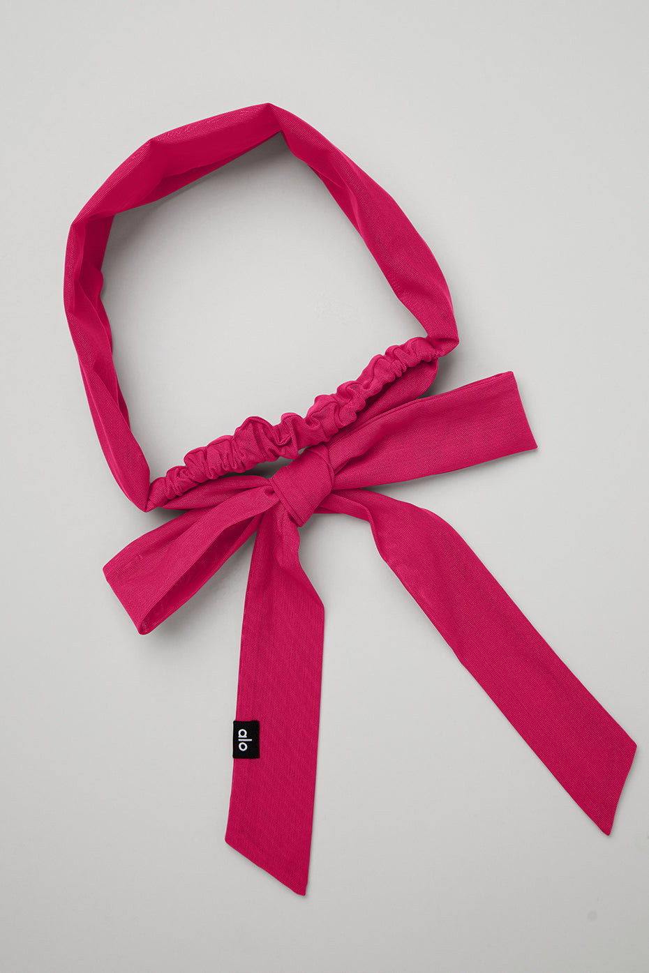 Fresh Mesh Tie Headband - Magenta Crush