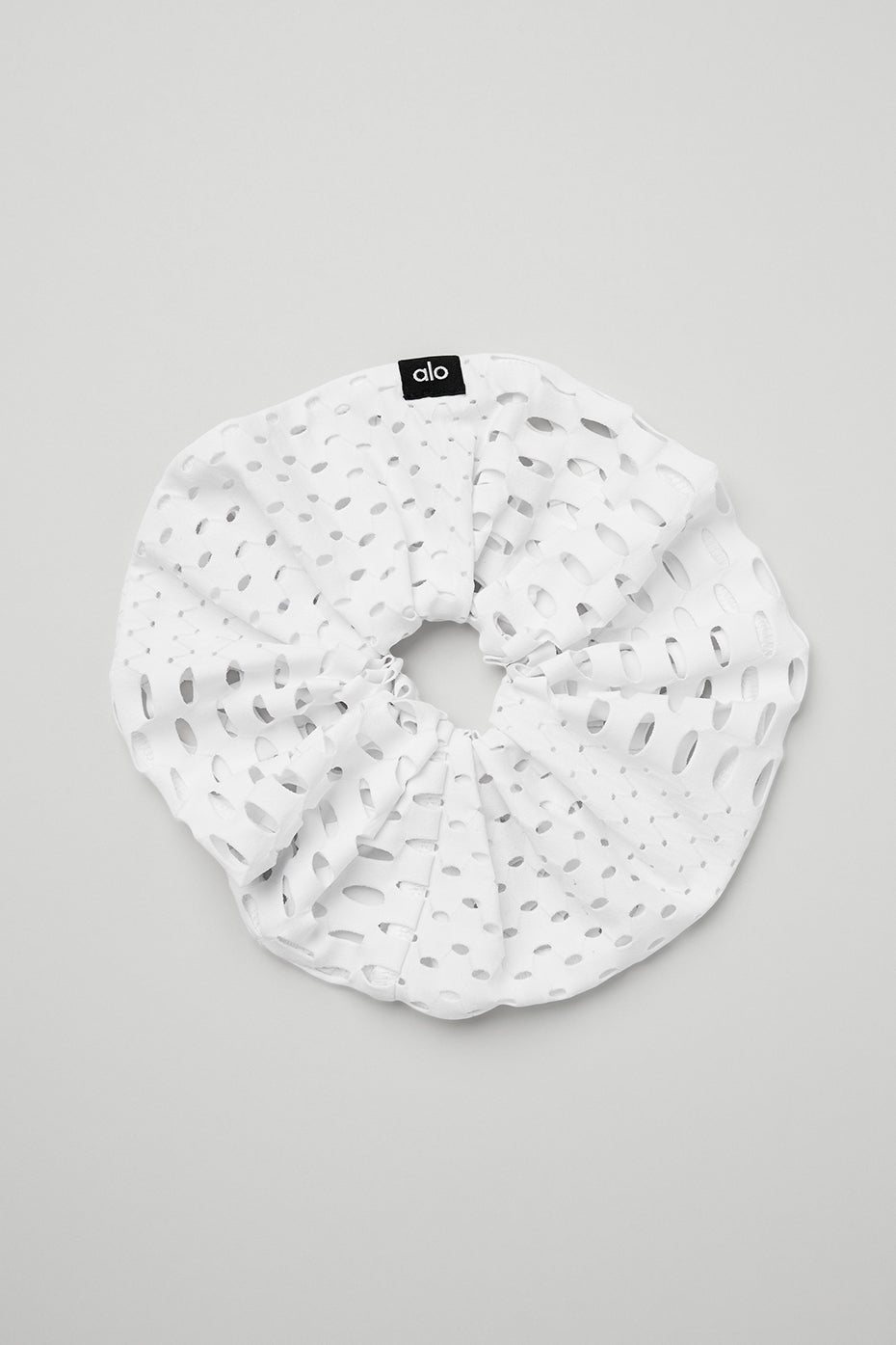 Mesh Haute Scrunchie - White