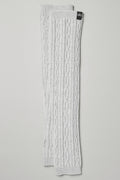 Cable Knit Arm Warmers - Athletic Heather Grey