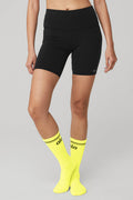 Unisex Throwback Sock - Highlighter/Black
