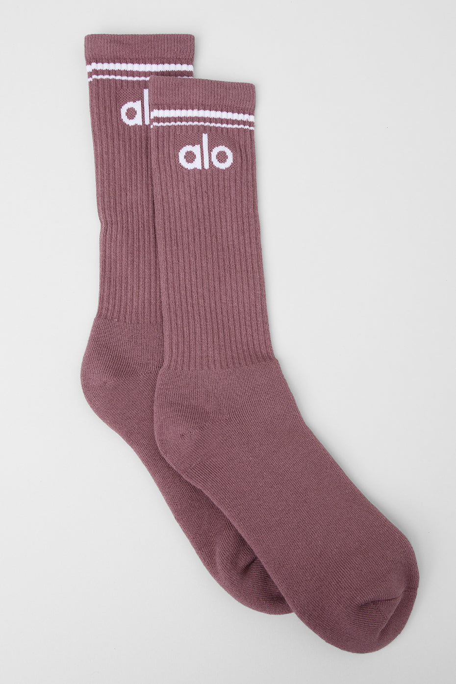 Unisex Throwback Sock - Woodrose/White