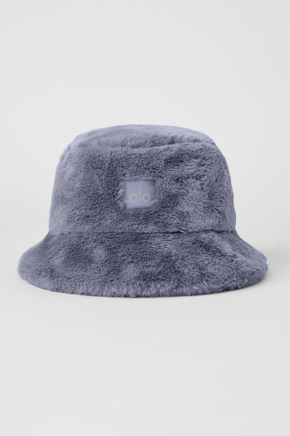 Faux Fur Bucket Hat - Fog
