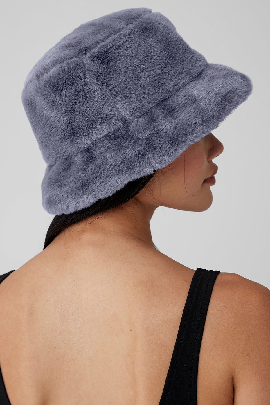 Faux Fur Bucket Hat - Fog