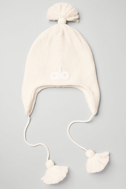 Cool Skies Earflap Beanie - Ivory