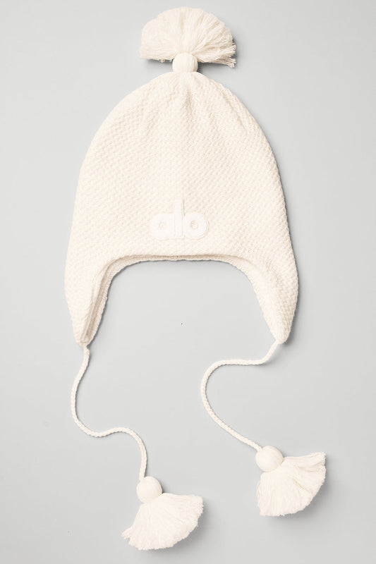 Cool Skies Earflap Beanie - Ivory