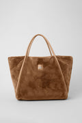 Faux Fur Tote Bag - Toasted Almond