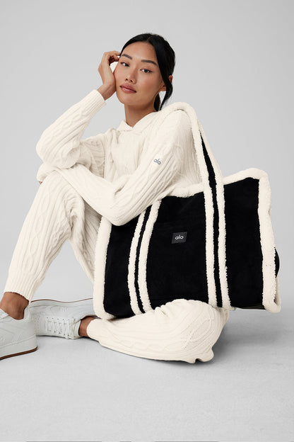 Winterfun Tote Bag - Black/Ivory