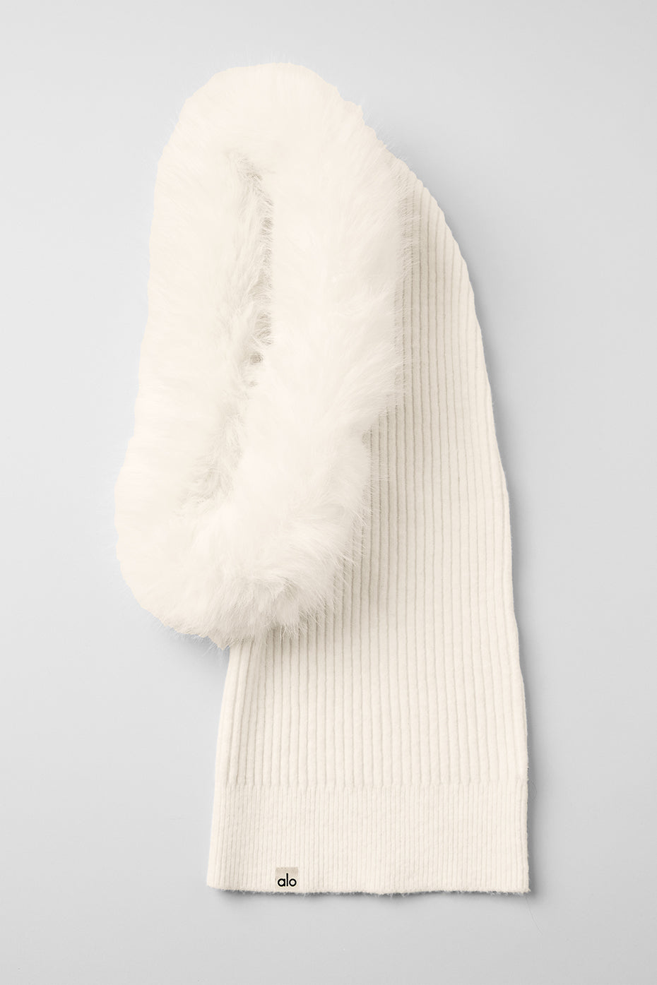 Opulent Faux Fur Wintersun Balaclava - Ivory