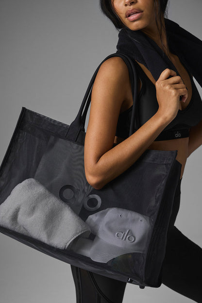 Sheer Tote Bag - Black