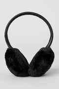 Faux Fur Ear Muff - Black