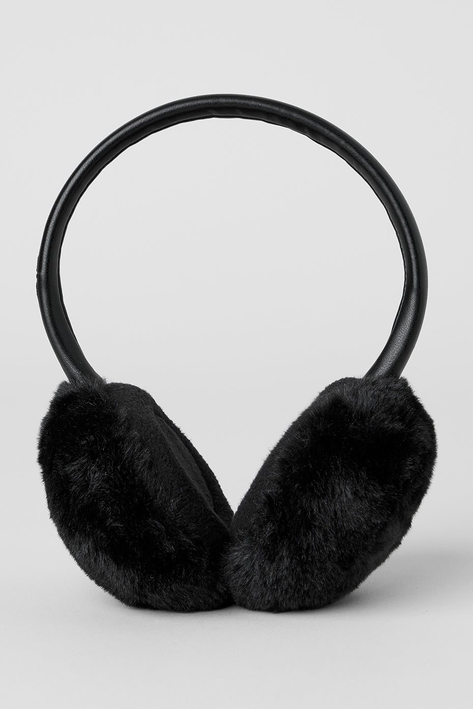 Faux Fur Ear Muff - Black