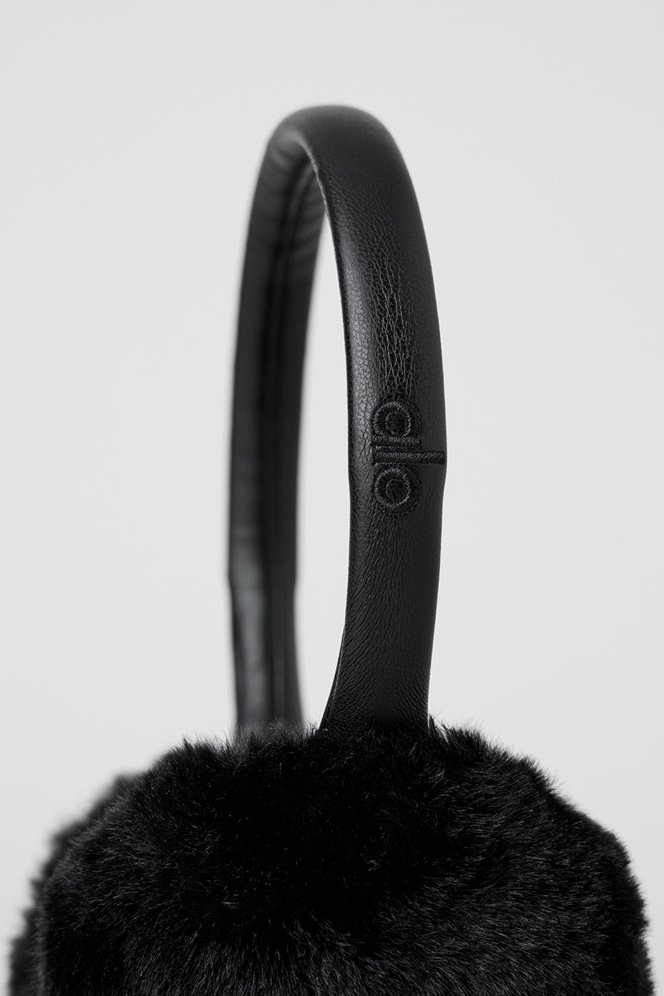 Faux Fur Ear Muff - Black