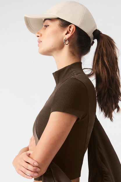 Satin Off-Duty Cap - Creme