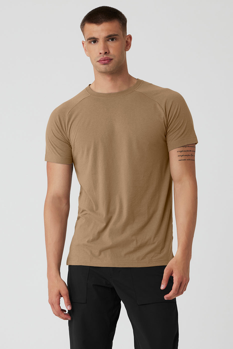 The Triumph Crew Neck Tee - Gravel