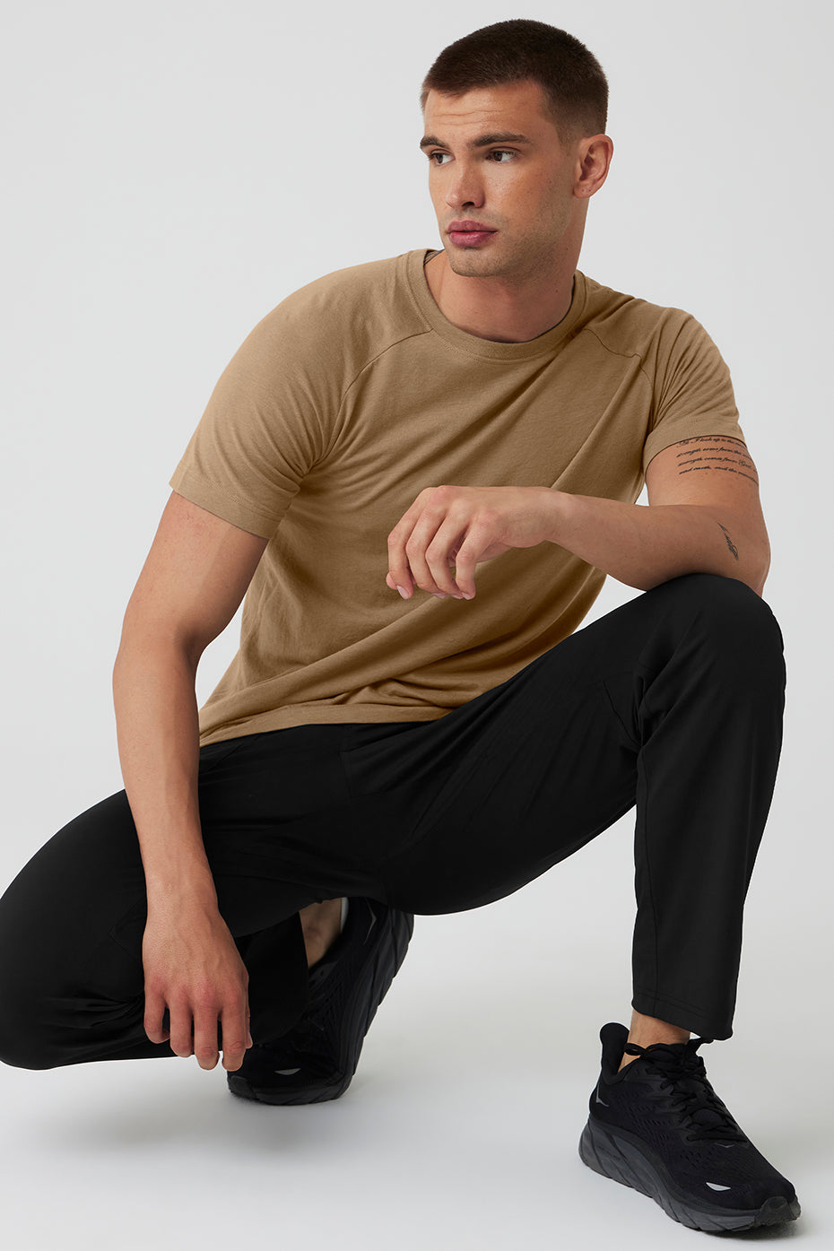 The Triumph Crew Neck Tee - Gravel
