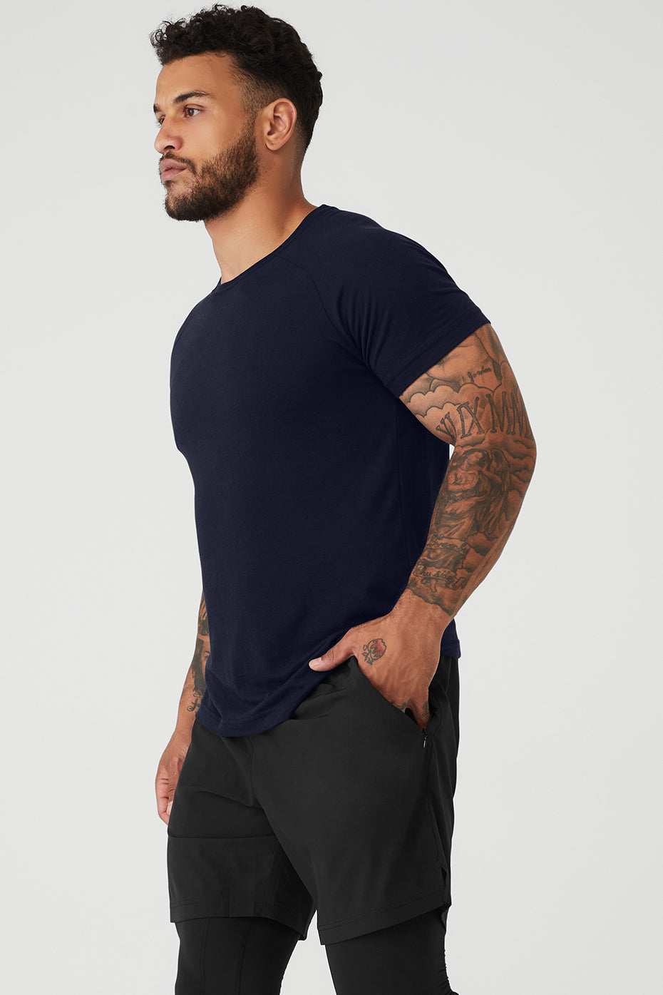The Triumph Crew Neck Tee - Navy