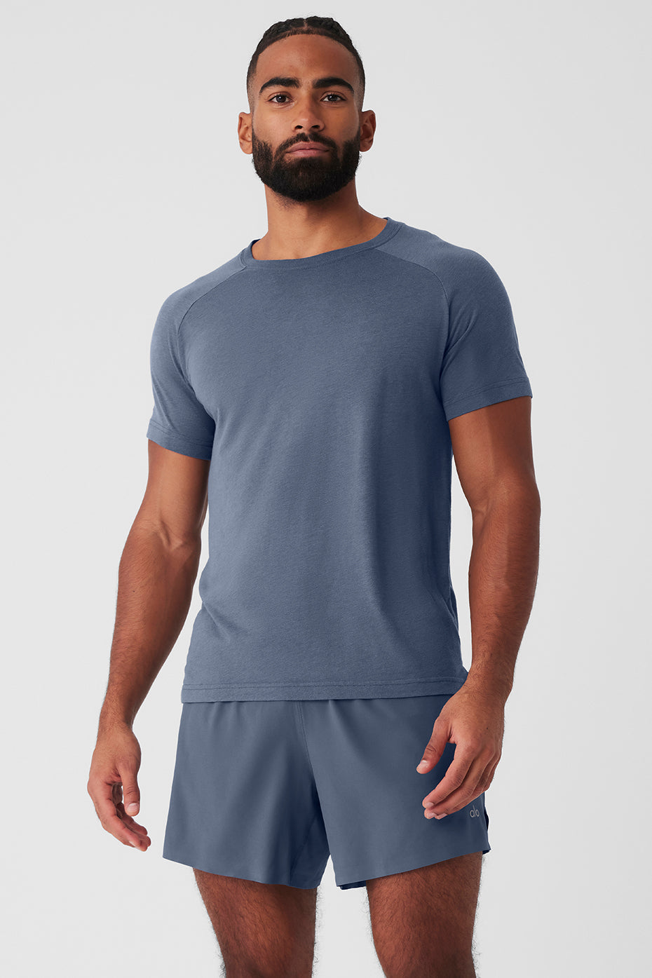 The Triumph Crew Neck Tee - Bluestone