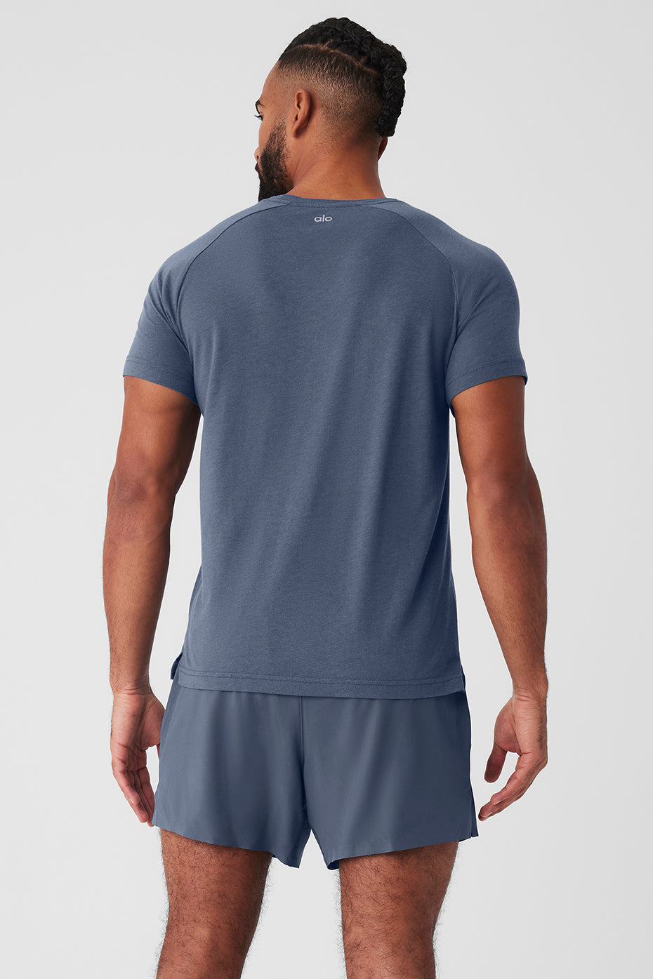 The Triumph Crew Neck Tee - Bluestone