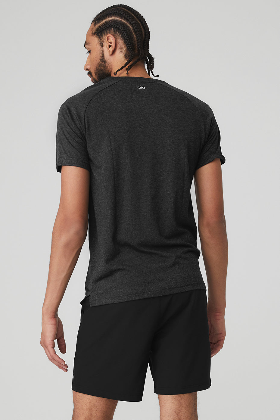 The Triumph Crew Neck Tee - Black Heather