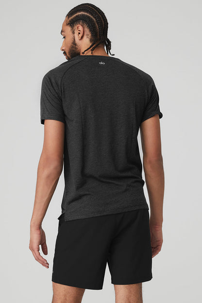 The Triumph Crew Neck Tee - Black Heather