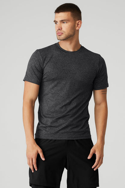 Conquer Reform Crewneck Short Sleeve - Dark Heather Grey