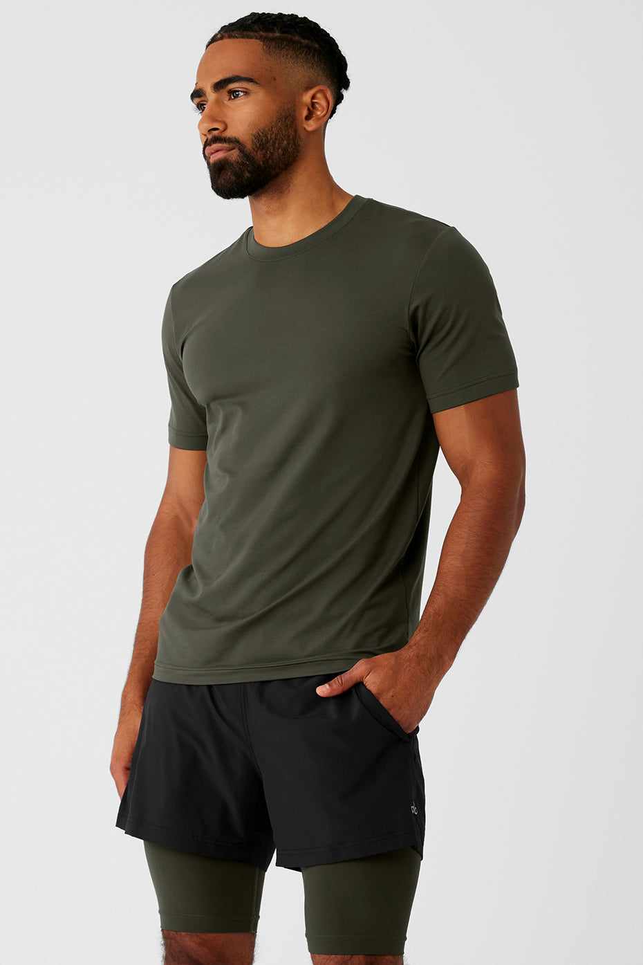 Conquer Reform Crewneck Short Sleeve - Stealth Green