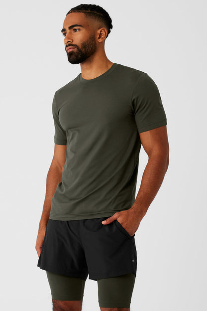 Conquer Reform Crewneck Short Sleeve - Stealth Green