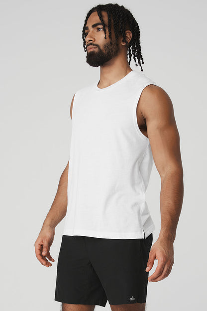 The Triumph Muscle Tank - White