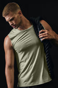 The Triumph Muscle Tank - Limestone