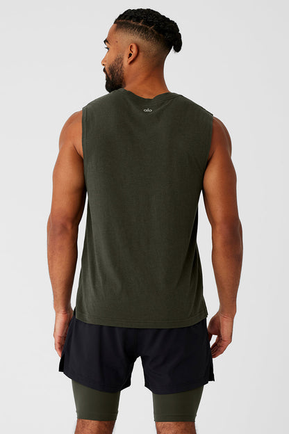 The Triumph Muscle Tank - Stealth Green
