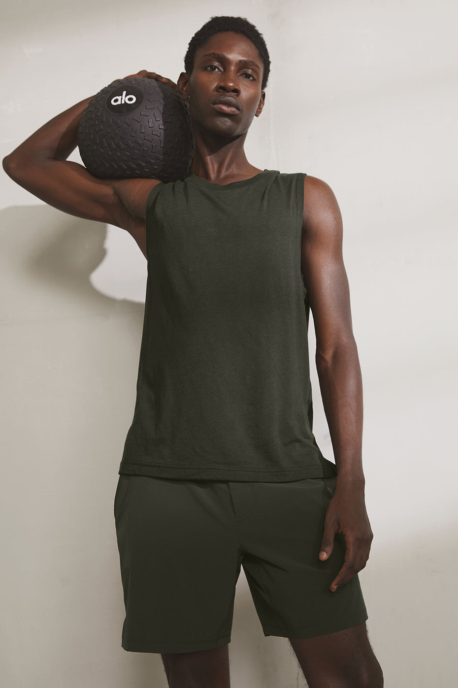 The Triumph Muscle Tank - Stealth Green